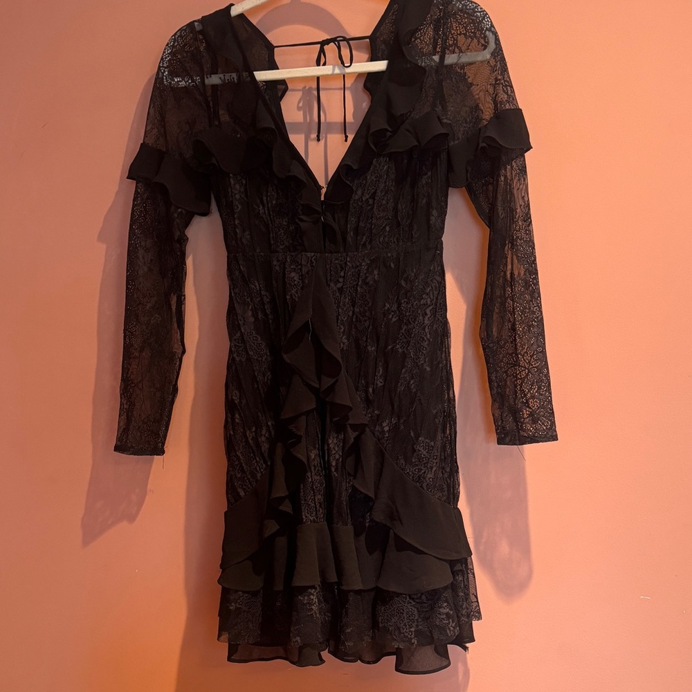 Elegant Black Lace Dress